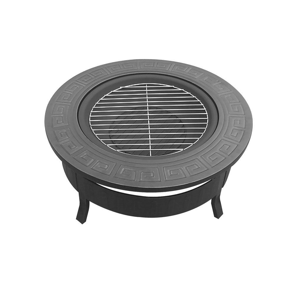 2-In-1 Fire Pit BBQ 81 x 81cm Round - Image 3