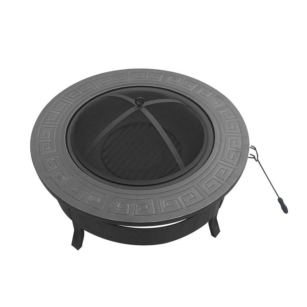 2-In-1 Fire Pit BBQ 81 x 81cm Round - Image 4
