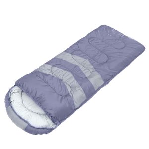 Adults Sleeping Bag Single 210T Thermal Grey