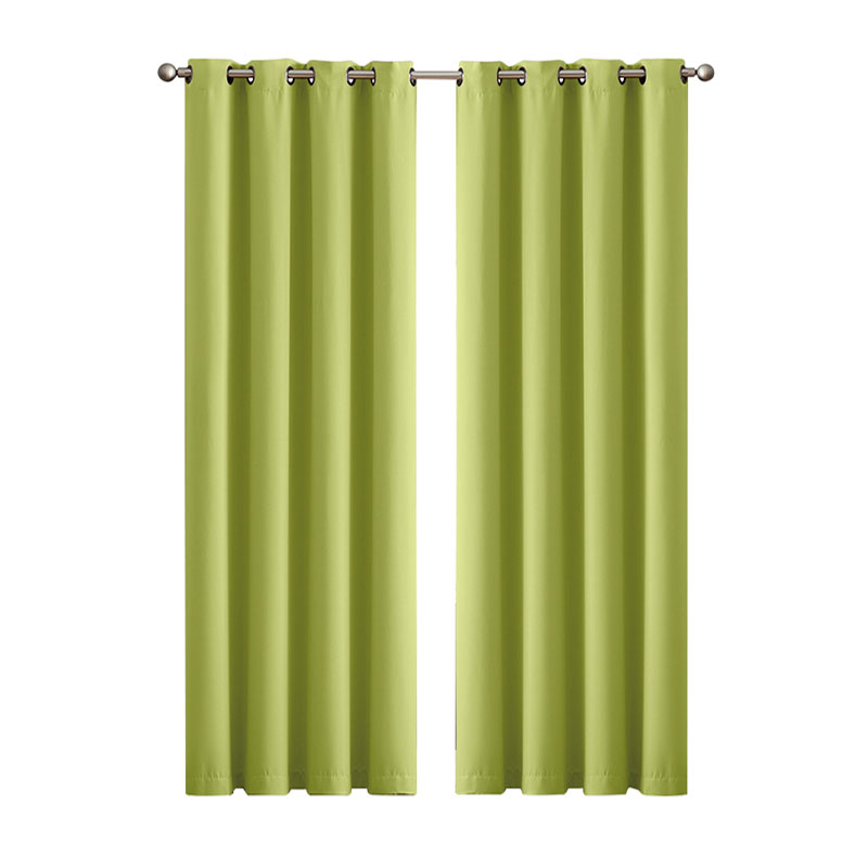 Blockout Curtains Eyelet Matte Avocado