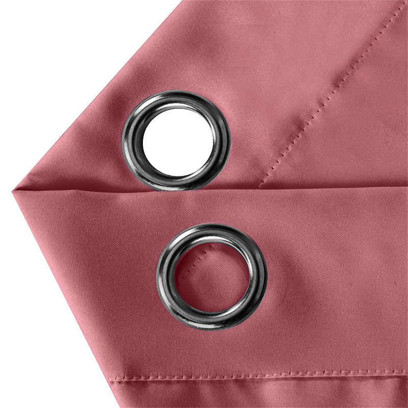 Blockout Curtains Eyelet Matte Wine - Image 2