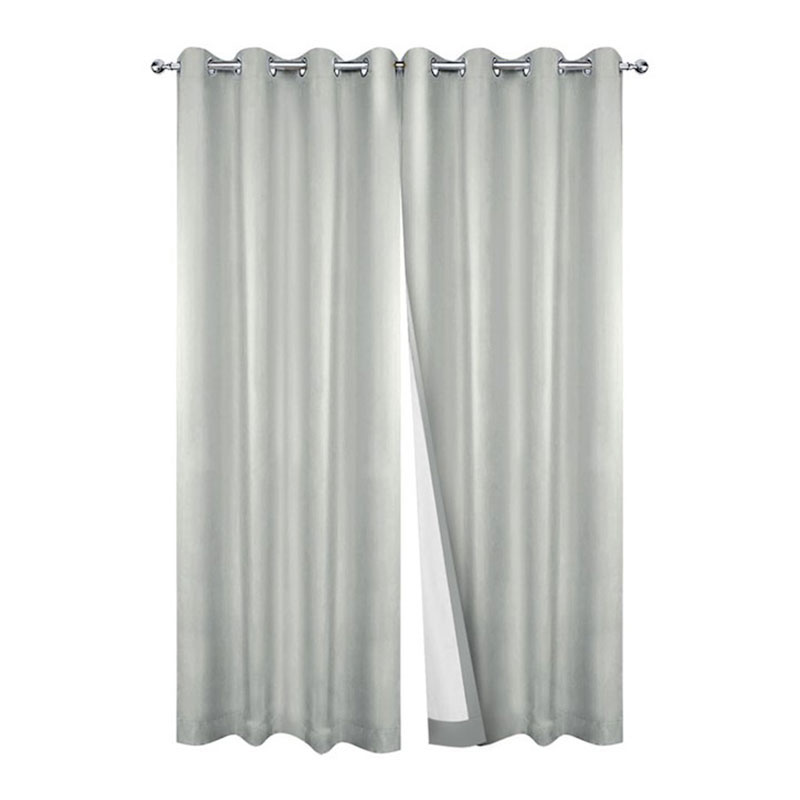 Blockout Eyelet Curtains Ecru