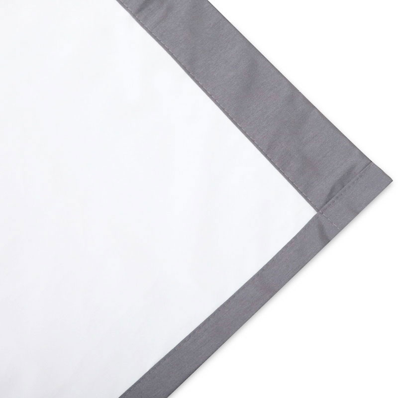 Blockout Eyelet Curtains Light Grey - Image 3