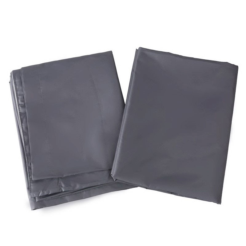 Blockout Pinch Pleat Curtains Dark Grey - Image 4