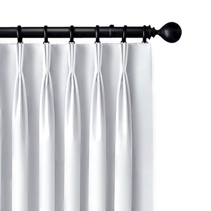 Blockout Pinch Pleat Curtains White - Image 6