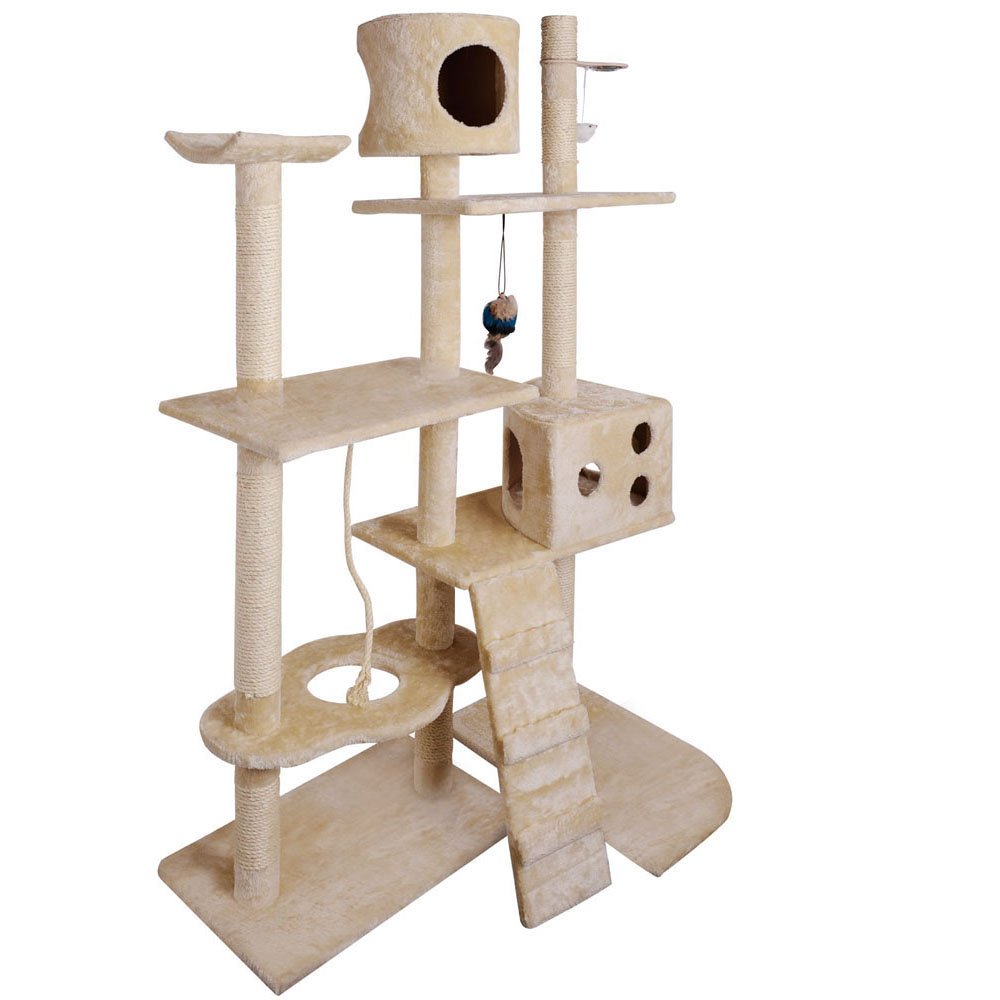 Cat Kitten Toy 170cm Scratching Tree Beige