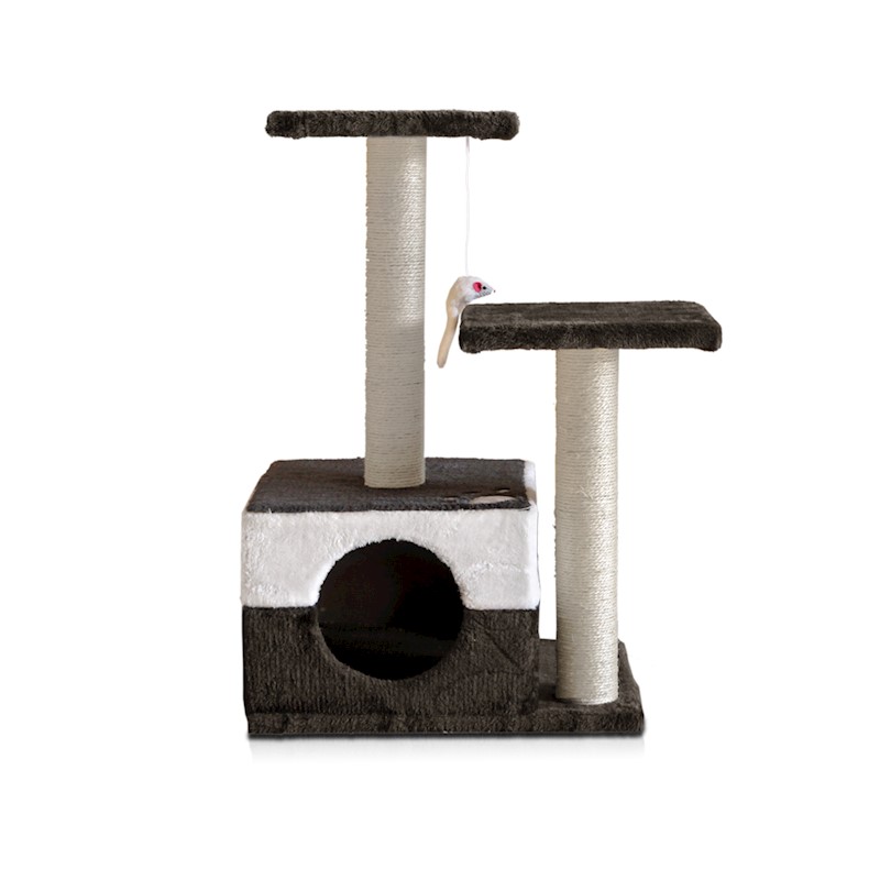 Cat Kitten Toy 70cm Scratching Tree White & Grey - Image 3