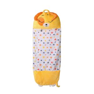 Childrens Sleeping Bag Dog Yellow