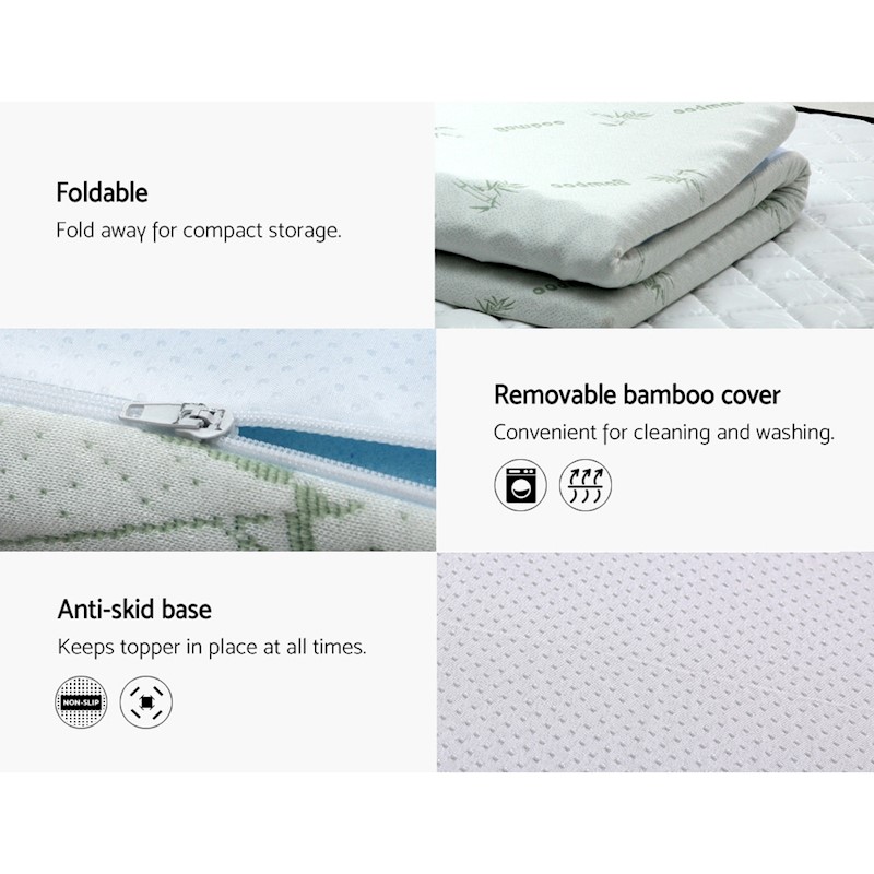 Cool Gel Memory Foam Mattress Topper King - Image 5