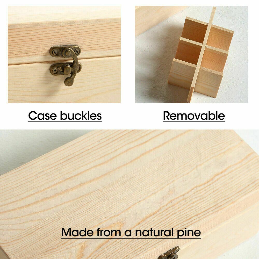 Aromatherapy Essential Oil Box Wooden 25 Slots - Image 2