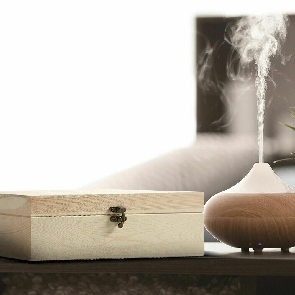 Aromatherapy Essential Oil Box Wooden 25 Slots - Image 4