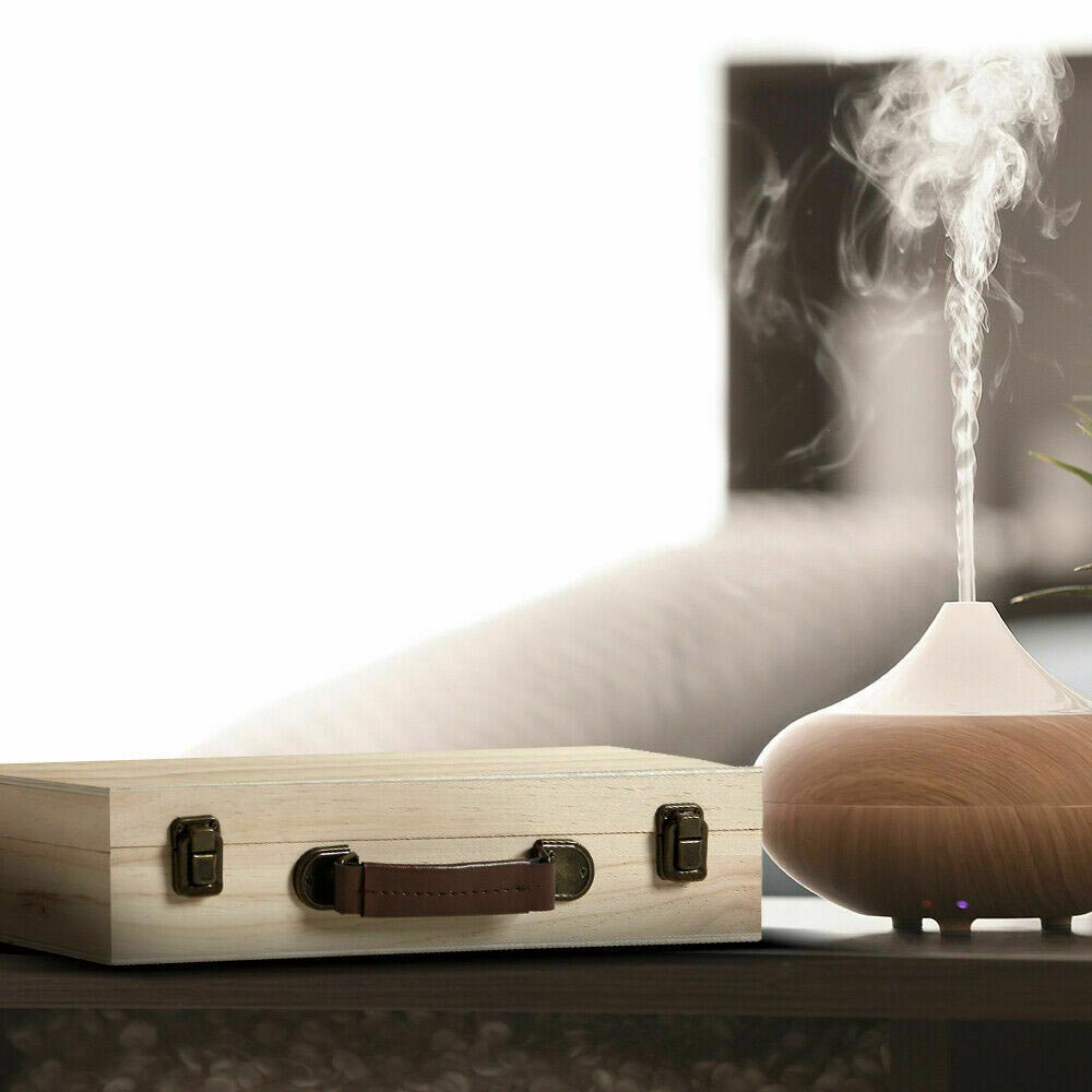 Aromatherapy Essential Oil Box Wooden 70 Slots - Image 4