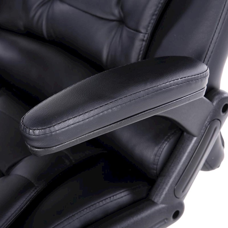 Executive 8 Point Heated Massage Office Chair Black - Image 7
