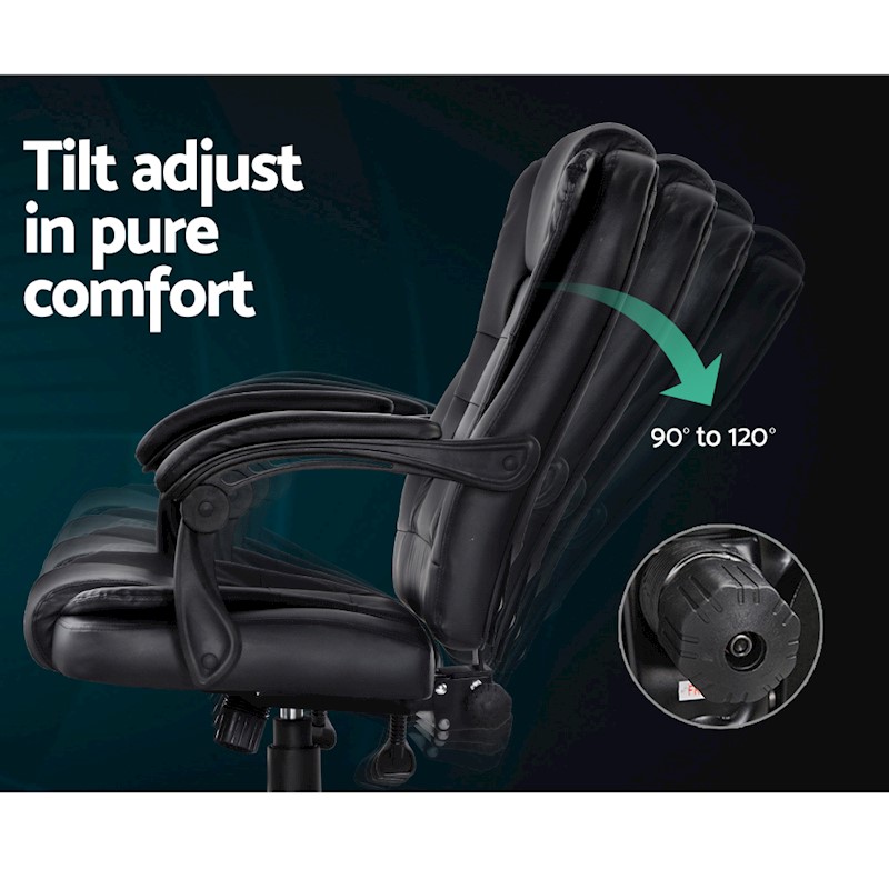 Executive Massage Office Chair Black - Image 6