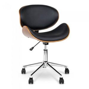 Executive Wooden Office Chair Lacroix Black
