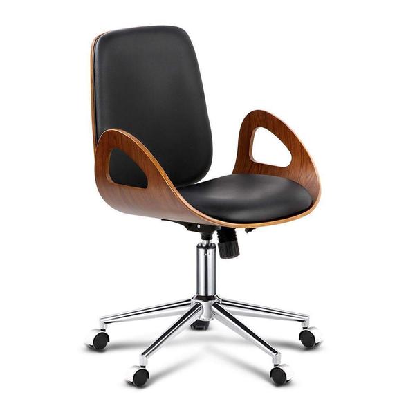 Executive Wooden Office Chair Black Model 4