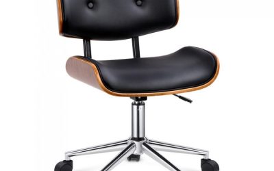 Executive Wooden Office Chair Rufus Black