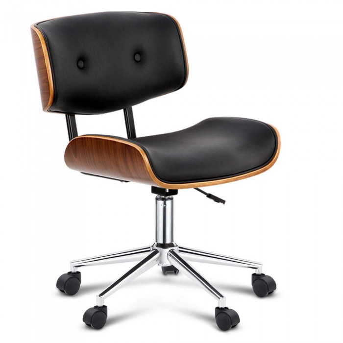 Executive Wooden Office Chair Rufus Black - Image 6