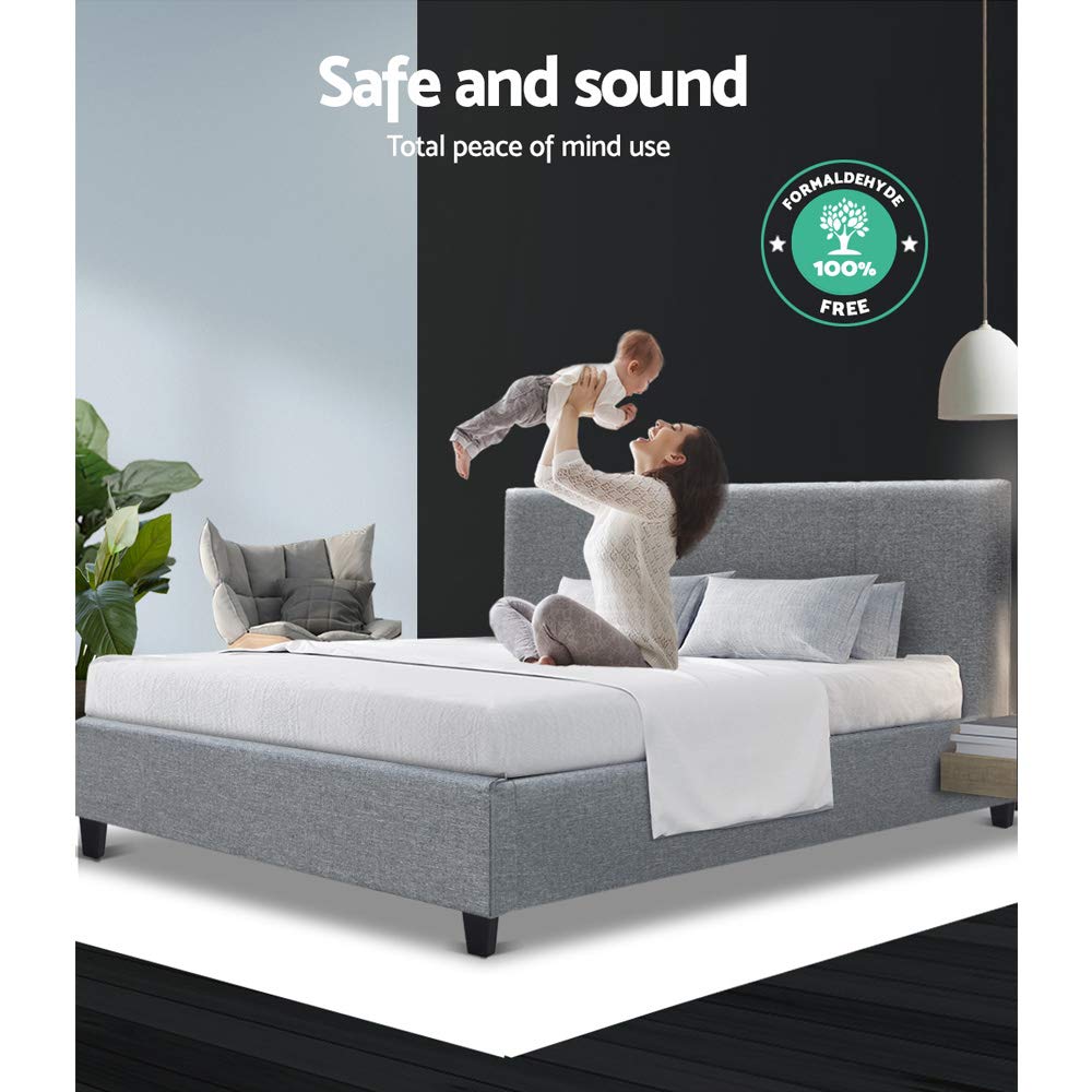 Fabric Bed Frame Neo Grey - Image 3