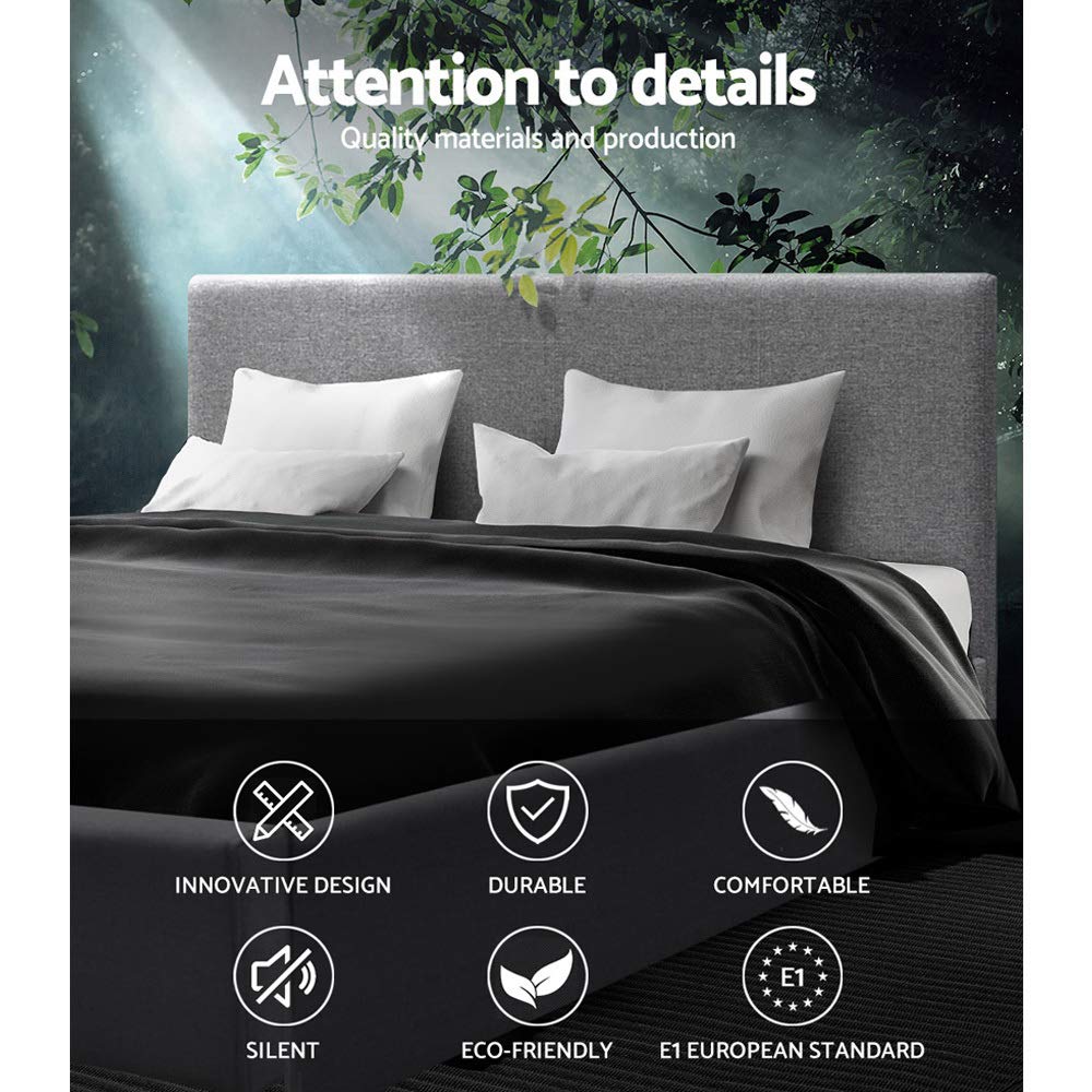 Fabric Bed Frame Neo Grey - Image 4