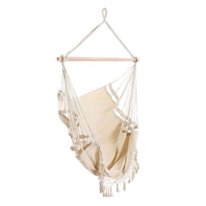 Hammock Swing Chair Tassel Cream