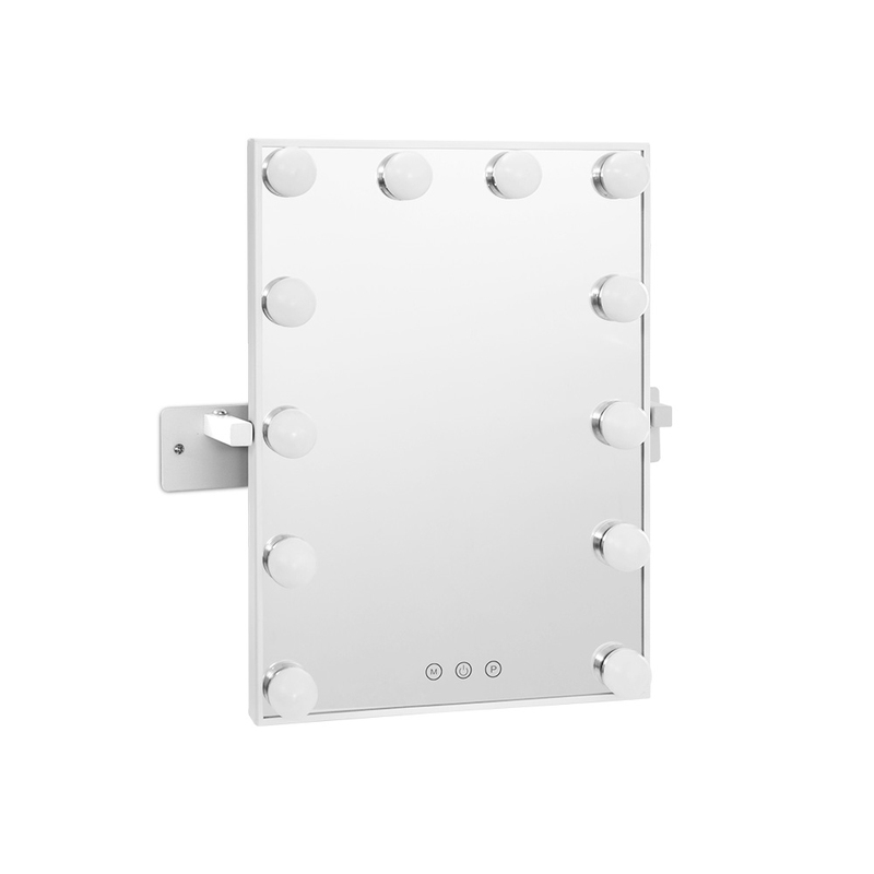 Hollywood Mirror Glamour LED Mirror 12 Bulb Wall Mountable 30 x 40cm