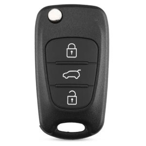 Hyundai 3 Button Shell Case Replacement with Uncut Key