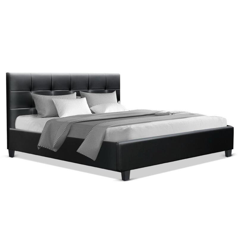 Leather Bed Frame Soho Black