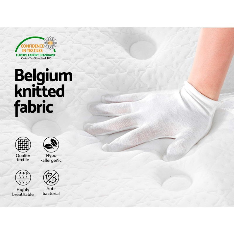 Mattress Bonnell Spring Foam 21cm Medium Firm Euro Top - Image 4