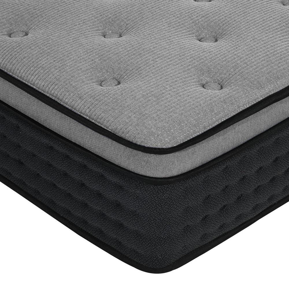 Mattress Pocket Spring Foam 34cm Medium Firm Euro Top Bamboo - Image 4