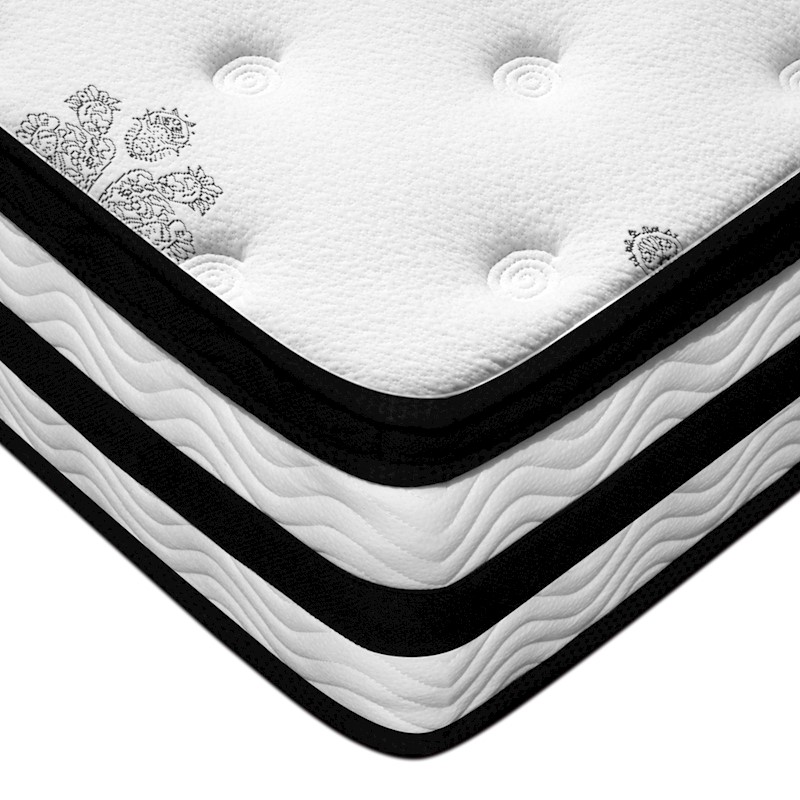 Mattress Pocket Spring Foam 34cm Medium Firm Euro Top - Image 4