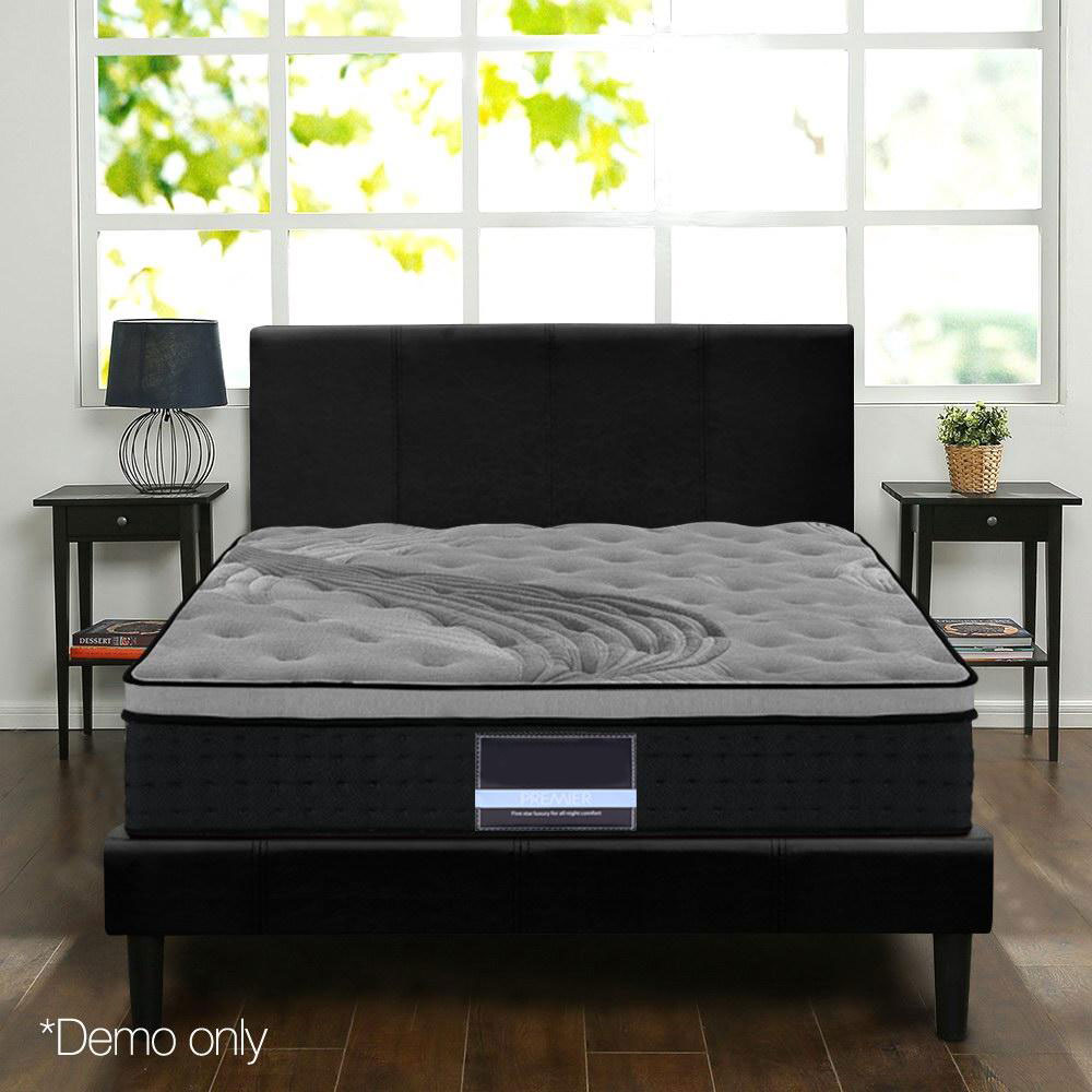 Mattress Pocket Spring Foam 34cm Medium Firm Euro Top Bamboo - Image 6