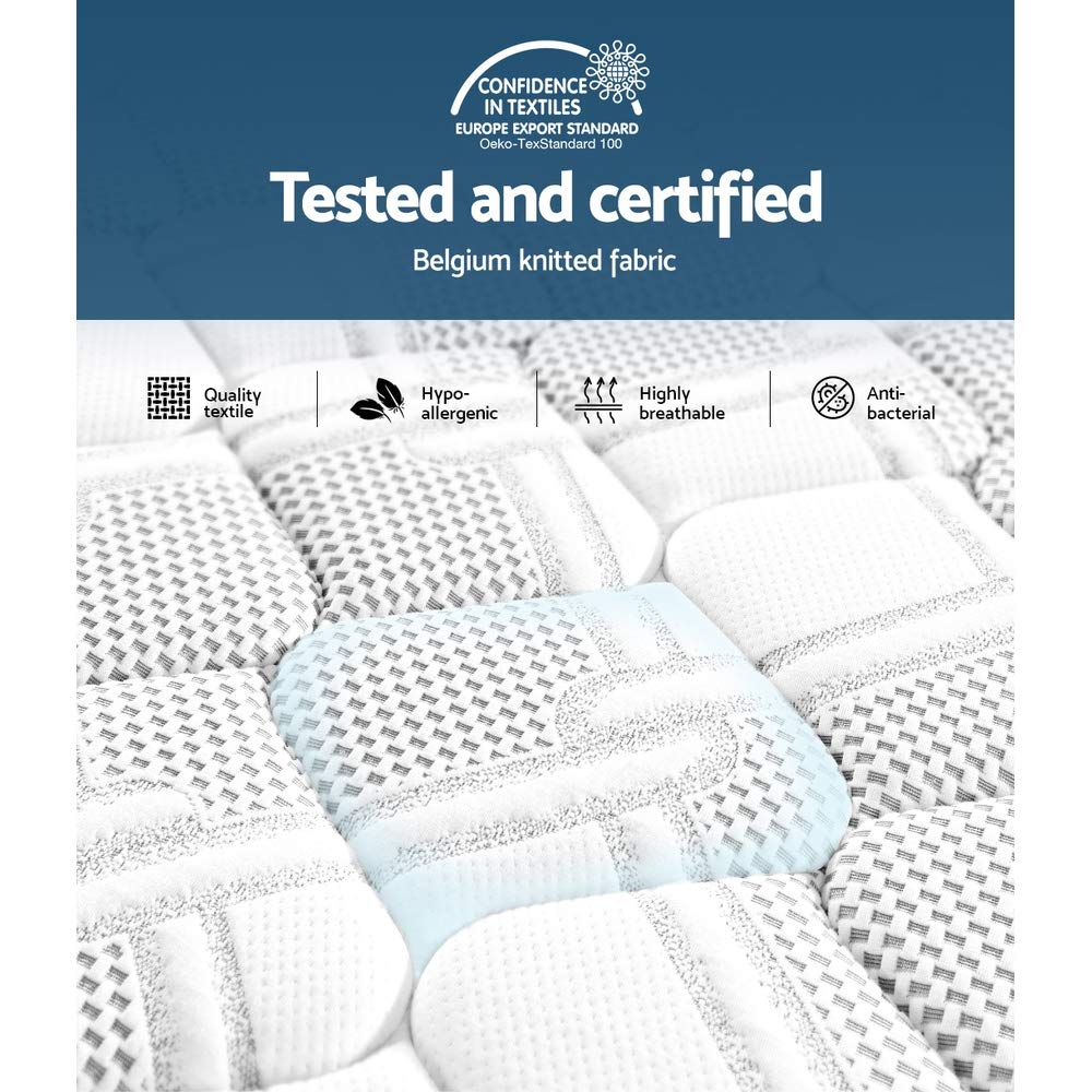 Mattress Pocket Spring Foam 36cm Medium Firm Euro Top - Image 6