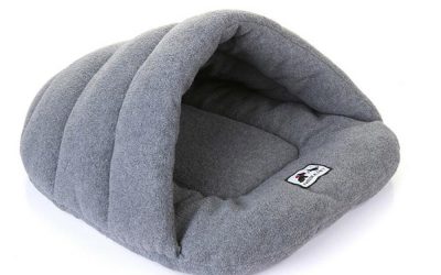 Pet Dog Cat Bed Cave Grey
