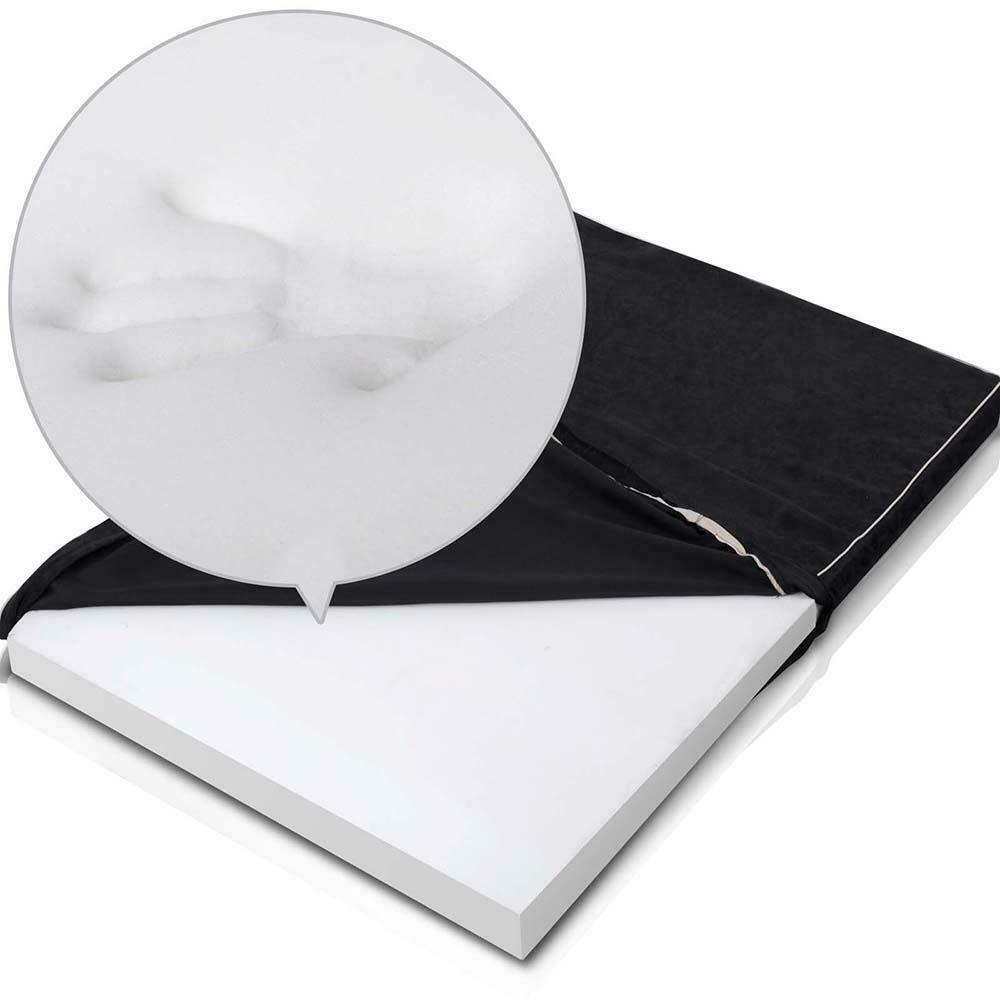 Pet Dog Cat Bed Mattress Suede Black - Image 8