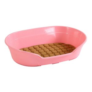 Pet Dog Cat Bed Plastic Pink
