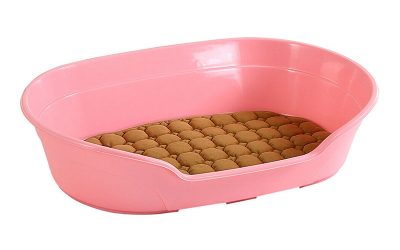 Pet Dog Cat Bed Plastic Pink