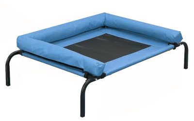 Pet Dog Cat Bed Trampoline Hammock Blue