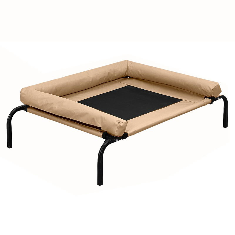 Pet Dog Cat Bed Trampoline Hammock Tan