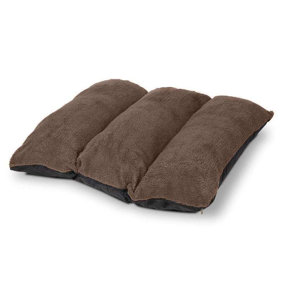 Pet Dog Cat Bed Warm Fleece Deluxe Brown - Image 6