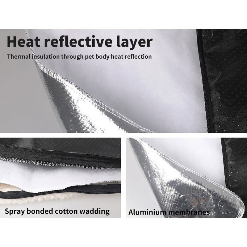 Pet Dog Cat Heating Mat Bed Cashmere Wool - Image 3