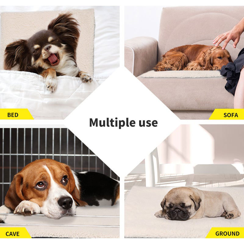 Pet Dog Cat Heating Mat Bed Cashmere Wool - Image 4