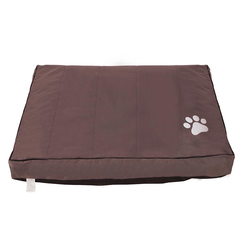 Pet Dog Cat Mattress Canvas Brown - Image 2