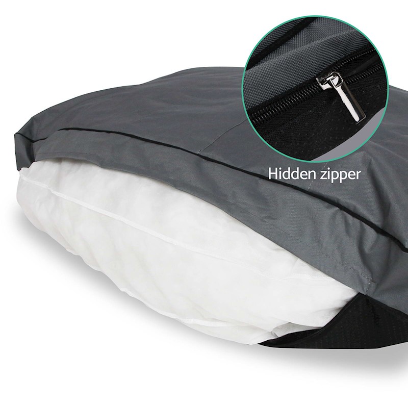Pet Dog Cat Mattress Canvas Grey - Image 4