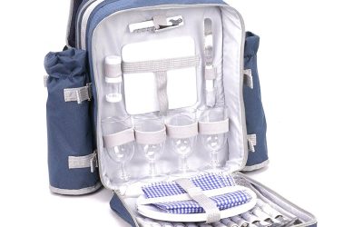 Picnic Bag 4 Person Alfresco Blue