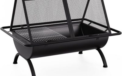 Portable Fire Pit BBQ 90 x 65cm