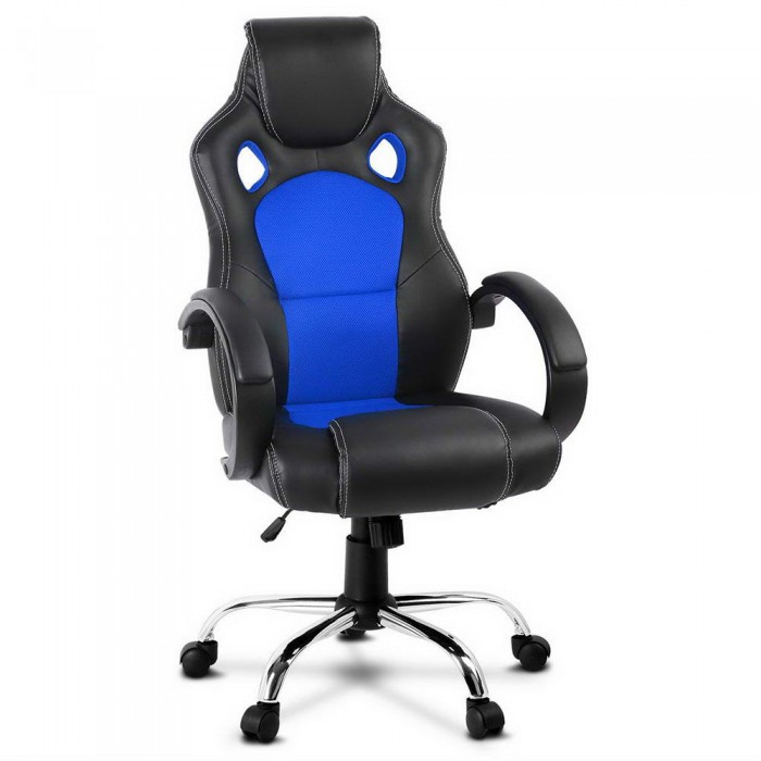 Racer Office Chair Black & Blue