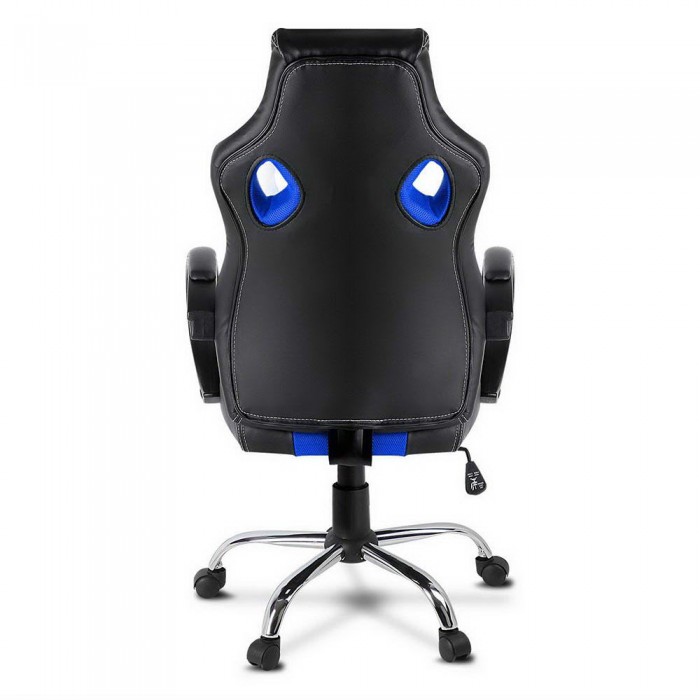 Racer Office Chair Black & Blue - Image 4