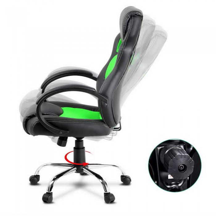 Racer Office Chair Maverick Black & Green - Image 5