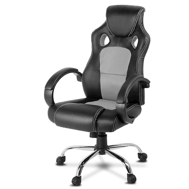 Racer Office Chair Maverick Black & Grey - Image 4